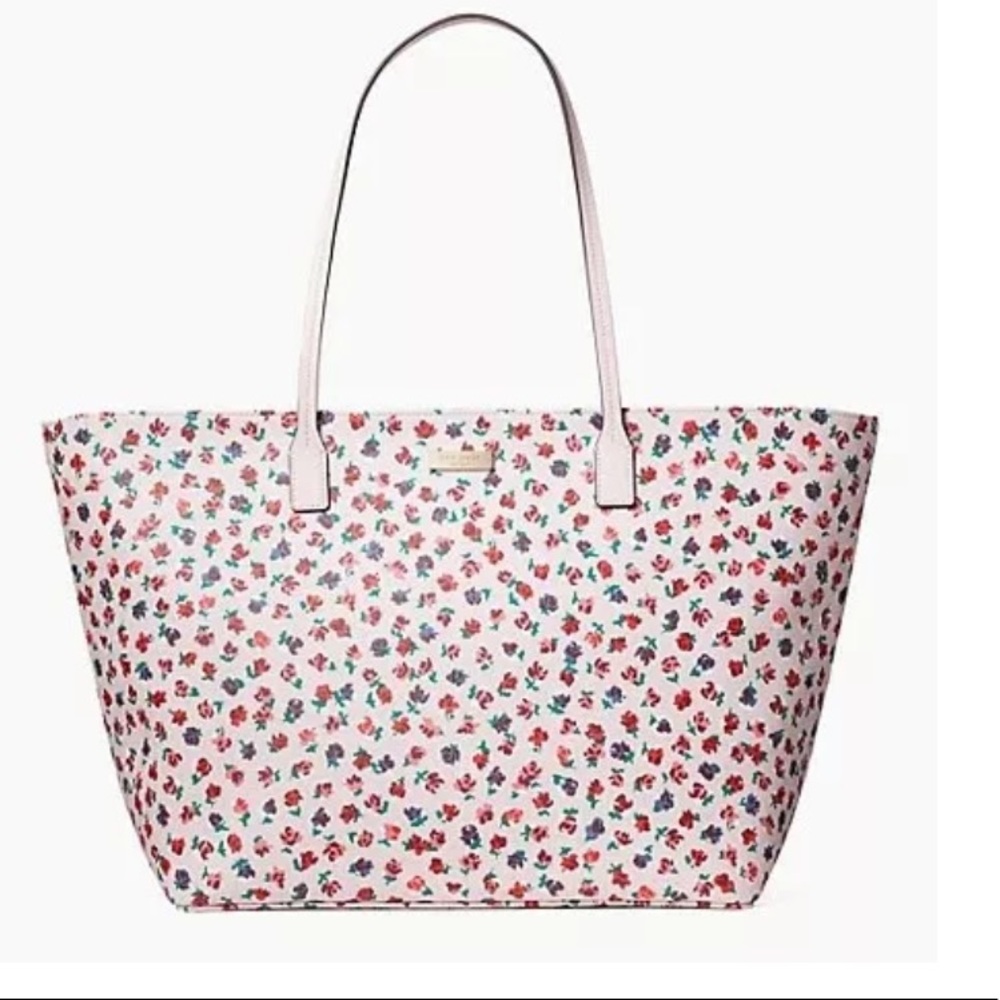 KATE SPADE NEW YORK shore street bold roses print tote. Brand New